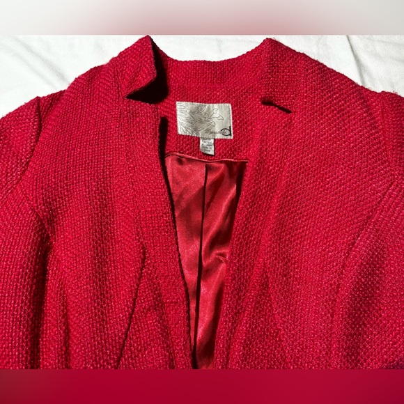 DYNAMITE Beautiful Red Blazer Jacket Zipper - Picture 2 of 11